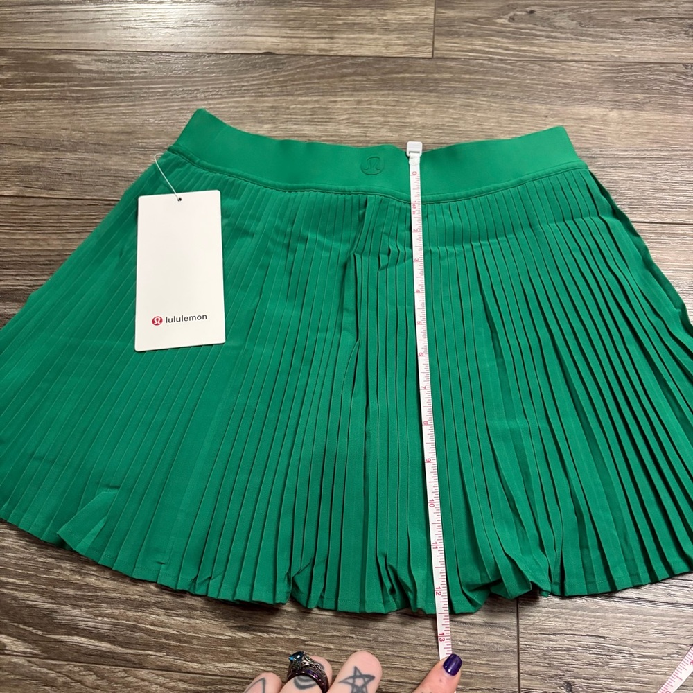 NWT Lululemon Varsity High-Rise Pleated Tennis Skirt *13” (Raceway Green) Size 4 - Picture 8 of 8